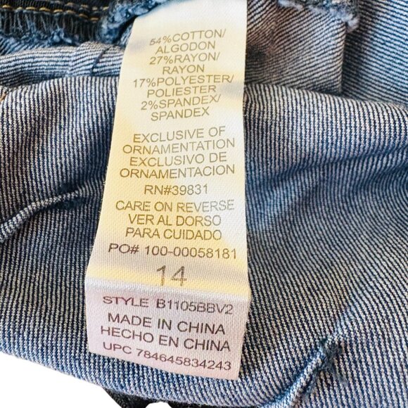 Democracy Womens Jeans AbSolution Stretch Denim Mid Rise Skinny Size 14 - Picture 10 of 12